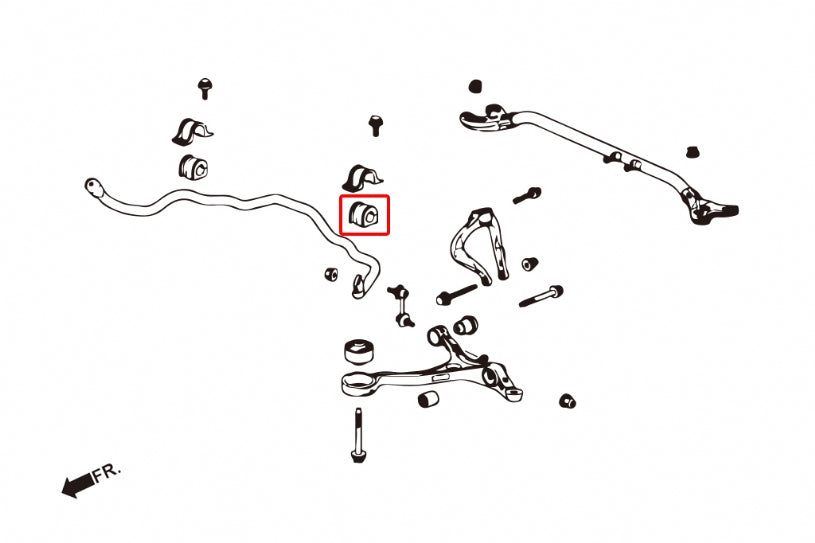 Hardrace - Front Stabilizer Bushing (Acura TSX, TL, Honda Accord CL7/8/9)