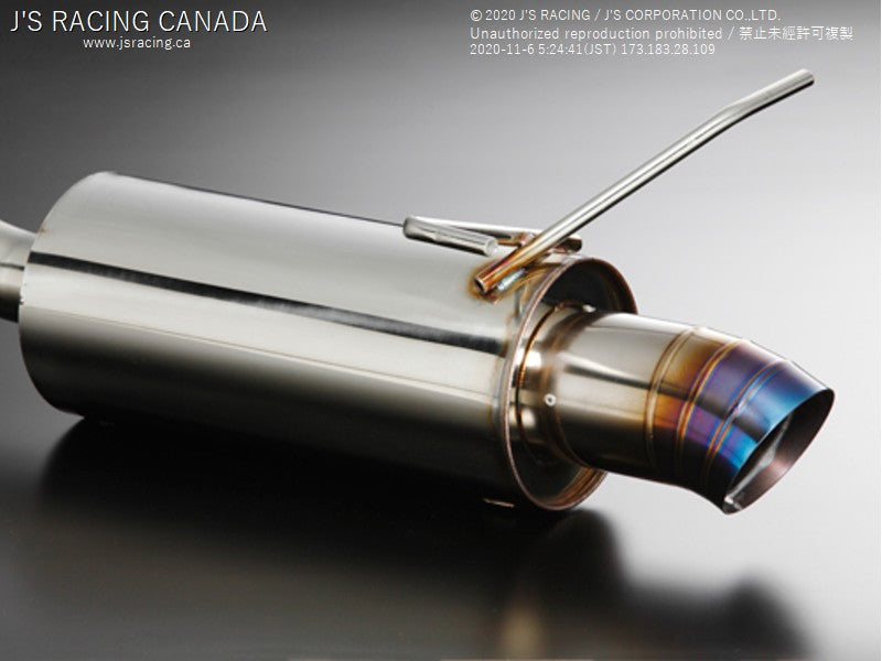J's Racing - Exhaust System, 60RS, Stainless/Titanium (Acura RSX, Honda Integra Type R DC5)