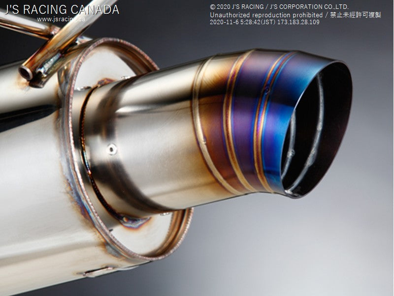 J's Racing - Exhaust System, 70RR, Stainless/Titanium (Acura RSX, Honda Integra Type R DC5)