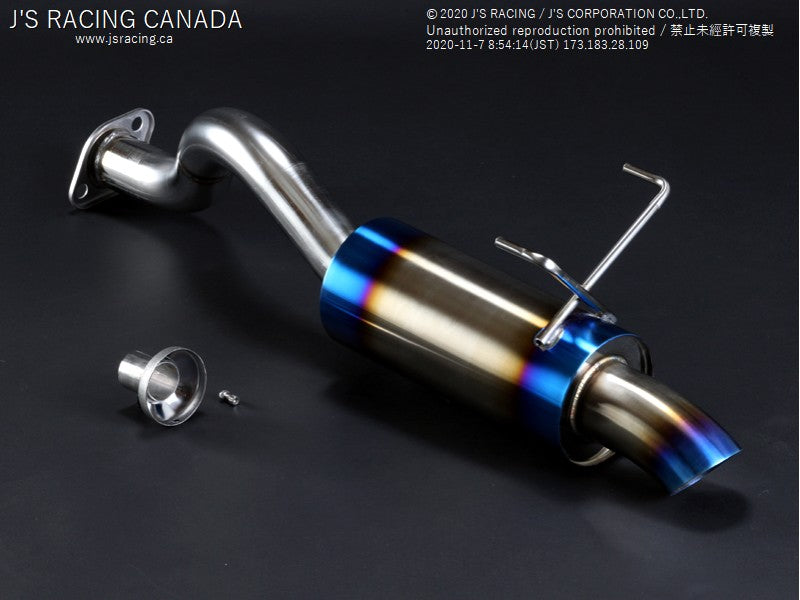 J's Racing - Exhaust Tail, 60R, Stainless (Acura/Honda Integra Type R DC2)
