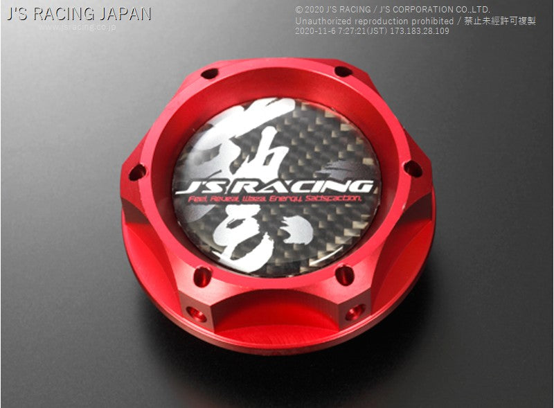 J's Racing - Oil Filler Cap, Red