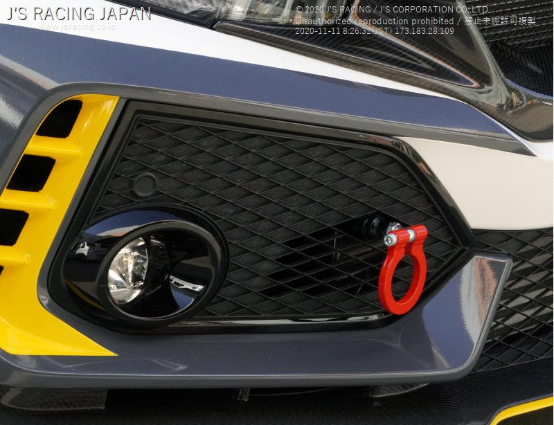 J's Racing - Tow Hook, Front (Honda Civic Type R FK8 2017+)