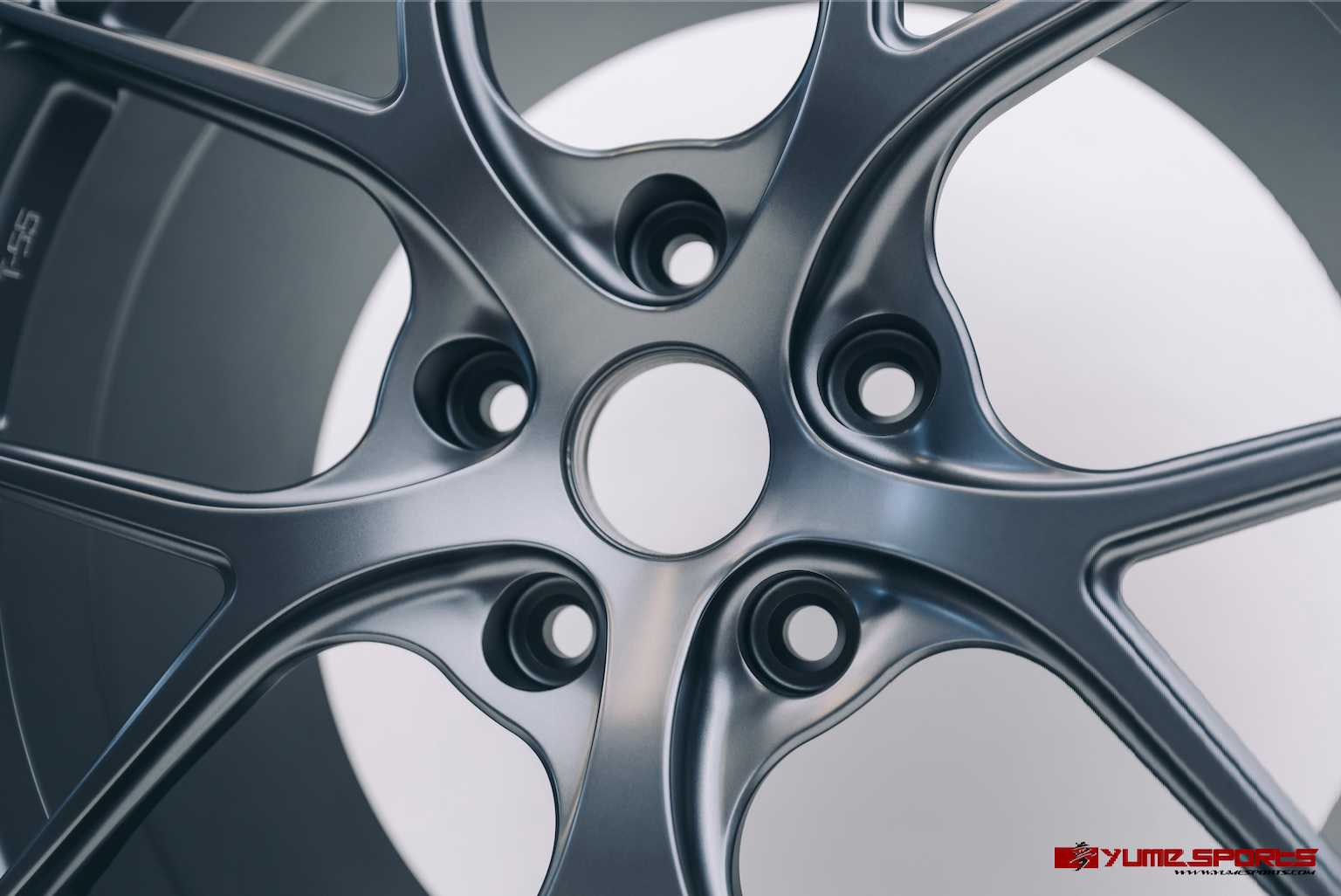 Titan 7 - T-S5 Wheel, 17x9.5 +57, 5x114.3, Satin Titanium (Honda S2000) *Center Caps Included W/ Purchase*