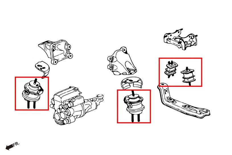 Hardrace - Engine & Transmission Mounts (Honda S2000 AP1/2)