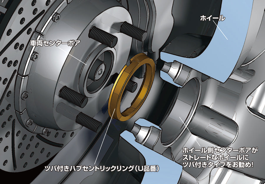 Project Kics - Duralumin Hub Centric Ring, 72.5mm/64.1mm