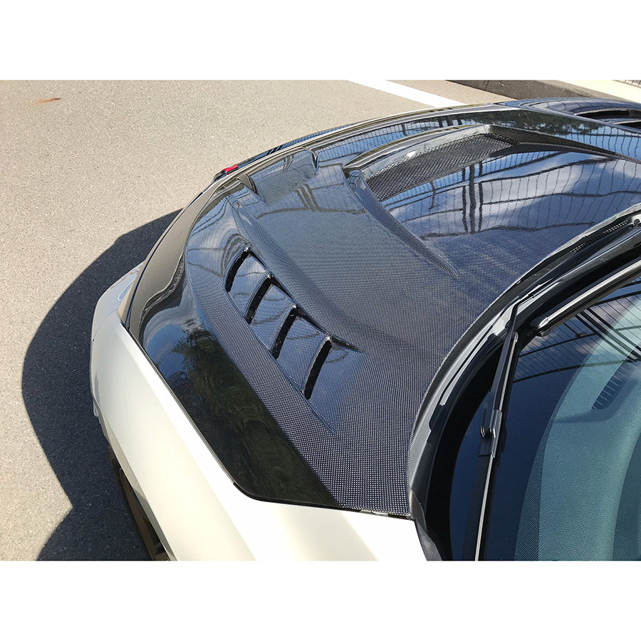J's Racing - Aero Bonnet, Type V, CFRP/FRP (Honda Civic Type R FK8)